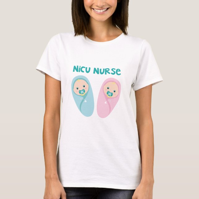 T-shirts Enfermeira de NICU (Frente)