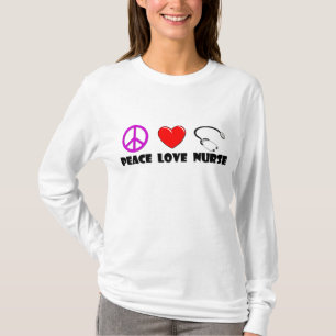 T-shirts Enfermeira do amor da paz