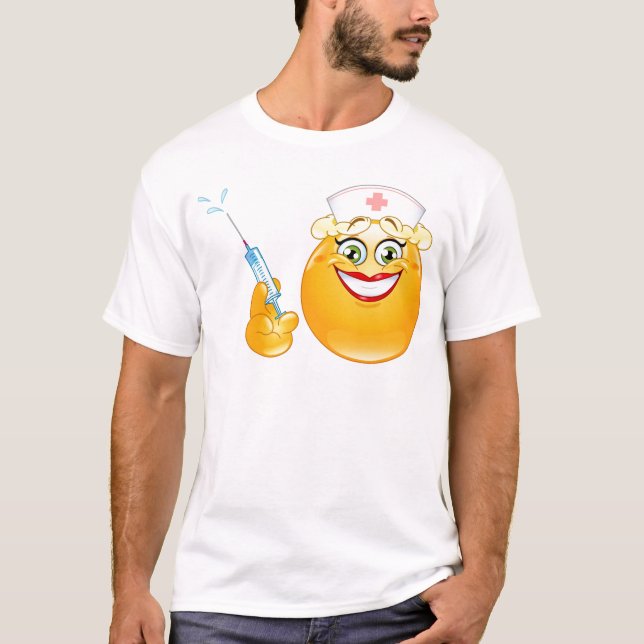 T-shirts enfermeira emoji (Frente)