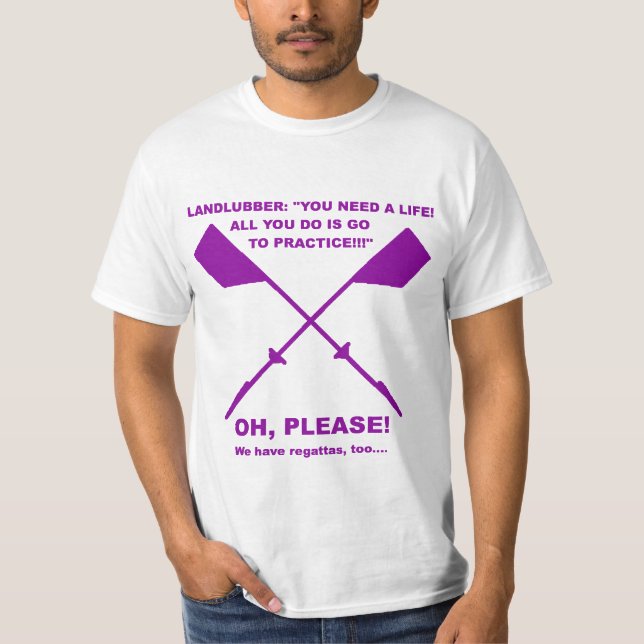 T-shirts Enfileiramento Meme (roxo) (Frente)