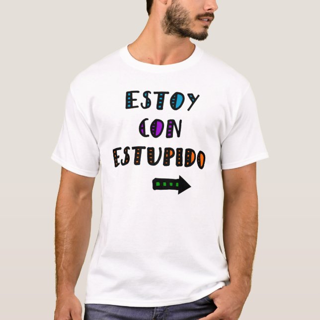 T-shirts Engodo Estupido de Estoy fixado (Frente)