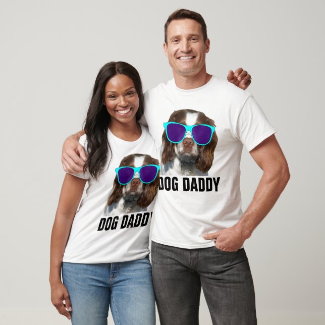 T-shirts engraçadas com PAI de CACHORRO (Unissex)