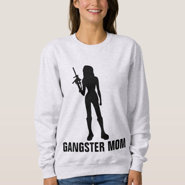T-Shirts engraçadas da GANGSTER MOM (Frente)