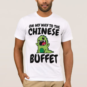 T-shirts engraçadas de BUFFET CHINÊS