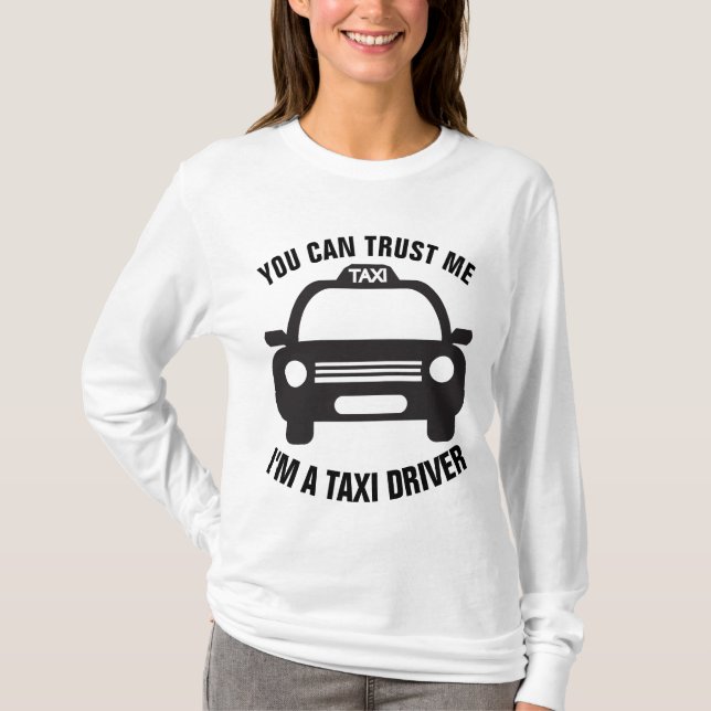 T-shirts engraçadas do condutor TAXI (Frente)