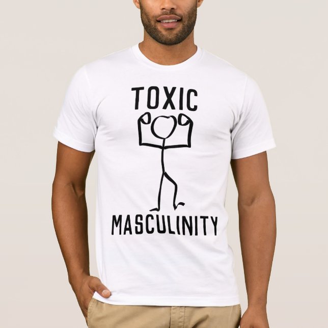 T-shirts ENGRAÇADAS, MASCULINIDADE TÓXICA (Frente)