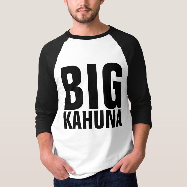 T-shirts engraçadas para marido ou chefe, BIG KAHU (Frente)