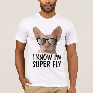 T-Shirts Engraçadas Sphynx Sem Cabelo