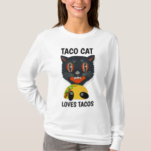 T-shirts Engraçadas TACO CAT