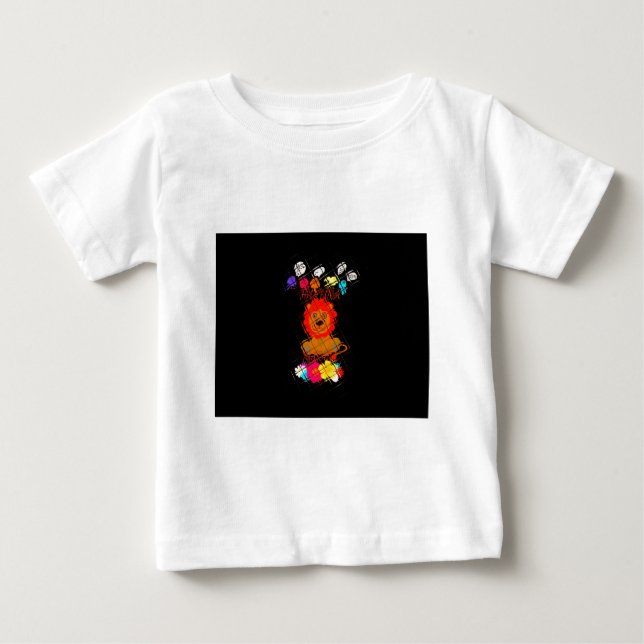 T-shirts Engraçado Baby Lion King: Hakuna Matata Art Design (Frente)