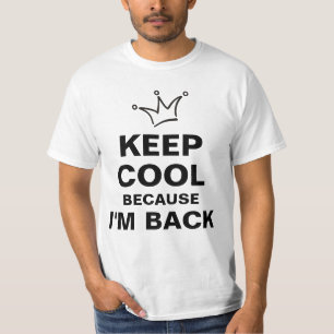 T-shirts Engraçado Coroa Preta & Mantenha-se LEGAL + seu te
