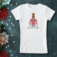 Engraçado doce doce doce de natal Cute Llama Lover