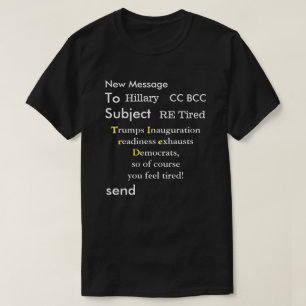 T-shirts Engraçado e-mail para a Hillary Election 2016