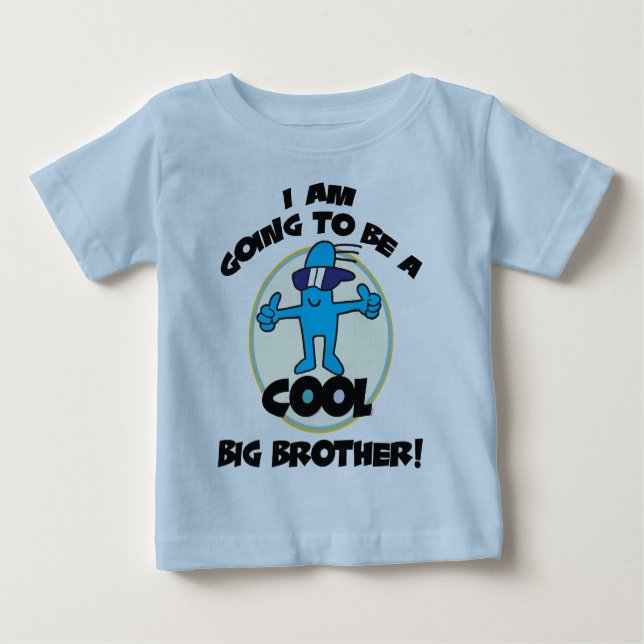 T-shirts Engraçado eu vou ser um grande irmão (Frente)