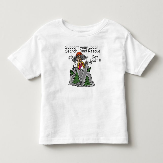 T-shirts Engraçado obtenha perdido (Frente)