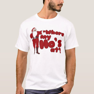T-shirts Engraçado onde minha casa está em Papais noeis