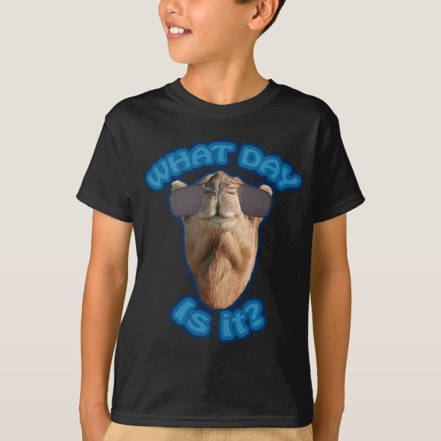 T-shirts Engraçado "que dia é?" Humpday (Frente)
