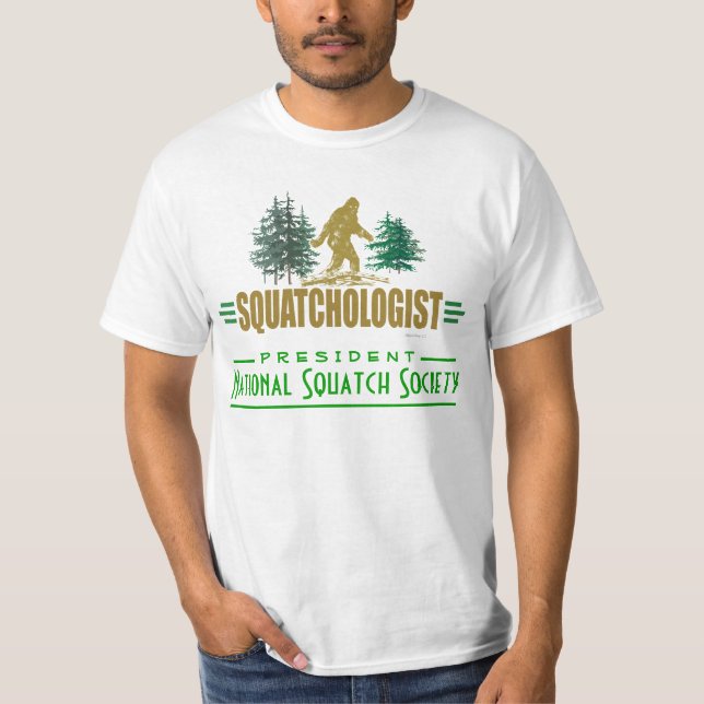 T-shirts Engraçado, Sasquatch Hunter's (Frente)