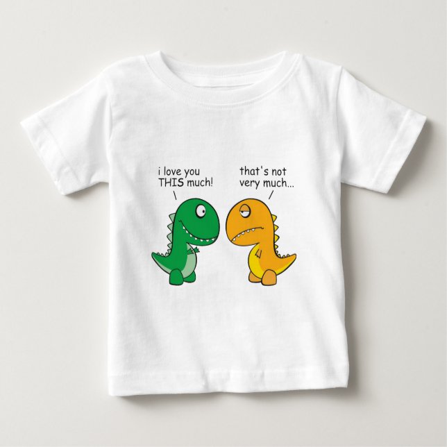 T-shirts engraçado-T-Rex-pequeno-braço-desenhos animados (Frente)