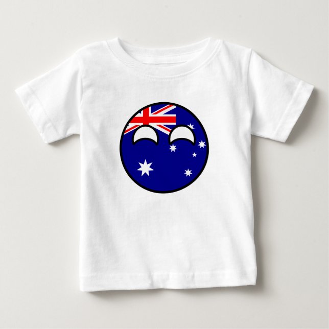 T-shirts Engraçado Trending Geeky Austrália Countryball (Frente)