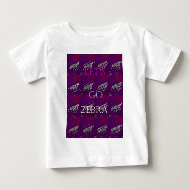 T-shirts Engraçado Vamos Zebra Hakuna Matata motif Design C (Frente)