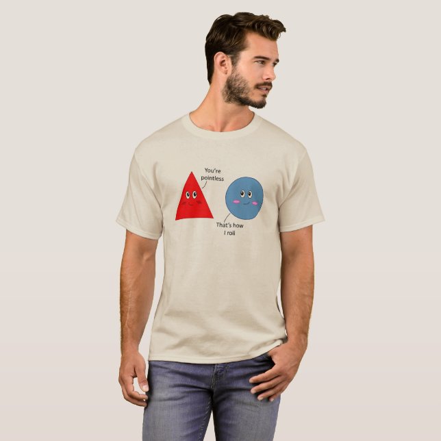 T-shirts Engraçado, você é um trocadilho sem pontos (Frente Completa)