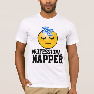 T-SHIRTS engraçados DO NAPPER PROFISSIONAL