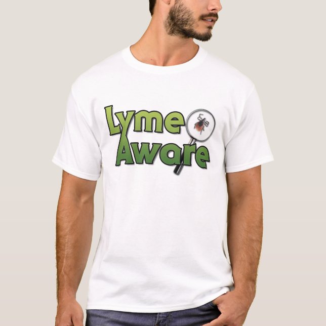 T-shirts Engrenagem ciente de Lyme (Frente)