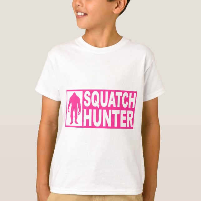 T-shirts Engrenagem engraçada do CAÇADOR de SQUATCH que (Frente)