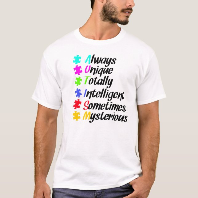 T-shirts enigma do autismo (Frente)