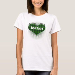 T-shirts Enrole seu coração em tartan!
