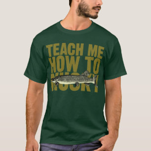 T-shirts Ensine-me como a Musky (as letras verde-oliva)