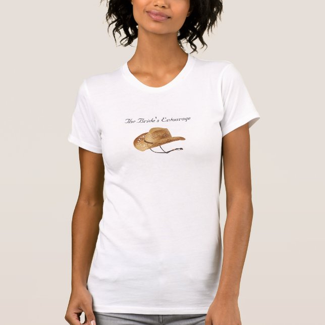 T-shirts Entourage da noiva (Frente)