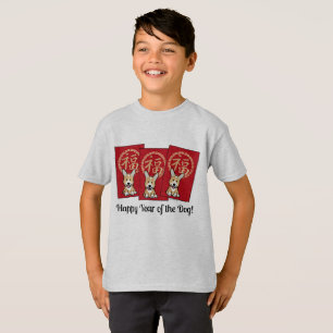 T-shirts Envelope Vermelho Chinês - Ano Sortudo do Corgi