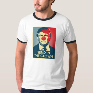 T-shirts Envie no palhaço - sinal da propaganda do