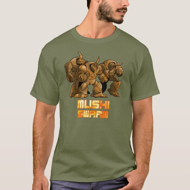 T-shirts Enxame Brown de Mushi (Frente)