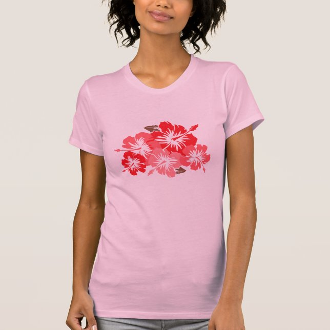 T-shirts Epic Hibiscus Ladies Tee (Frente)