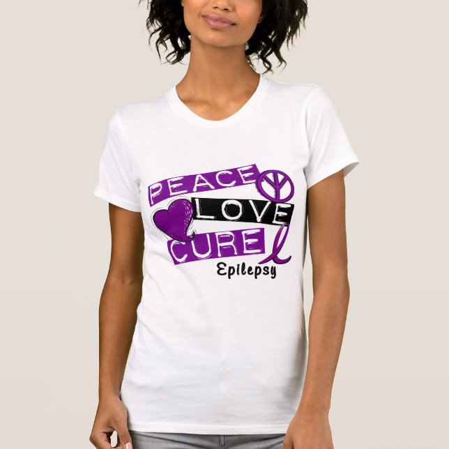 T-SHIRTS EPILEPSIA DA CURA DO AMOR DA PAZ (Frente)