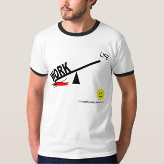 T-shirts equilíbrio da Trabalho-vida