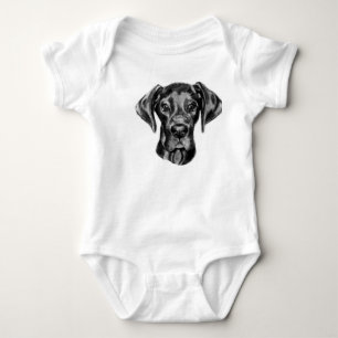 T-shirts Equipamento do bebê de great dane