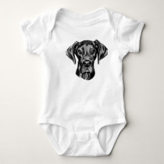 T-shirts Equipamento do bebê de great dane