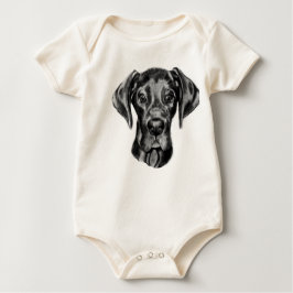 T-shirts Equipamento do bebê de great dane