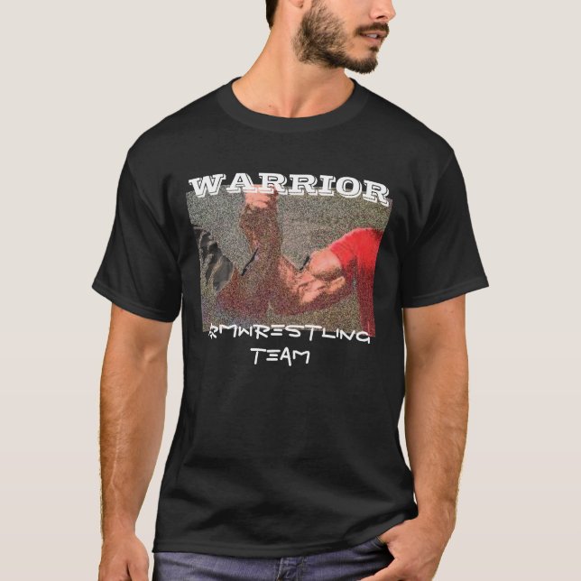 T-shirts Equipe de ArmWrestling do guerreiro (Frente)