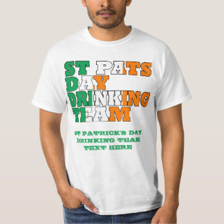 T-shirts Equipe de Bebendo do Dia de Pats da rua