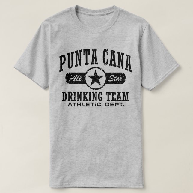 T-shirts Equipe de Bebendo Punta Cana (Frente do Design)