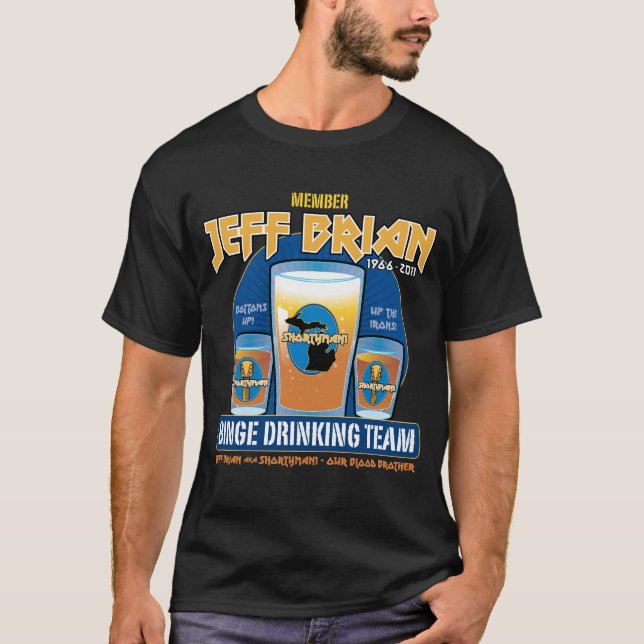T-shirts Equipe de Bebidas Jeff Brian (Frente)