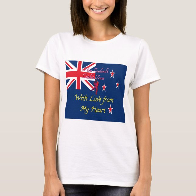 T-shirts Equipe de críquete da Nova Zelândia: Amor Pela Min (Frente)