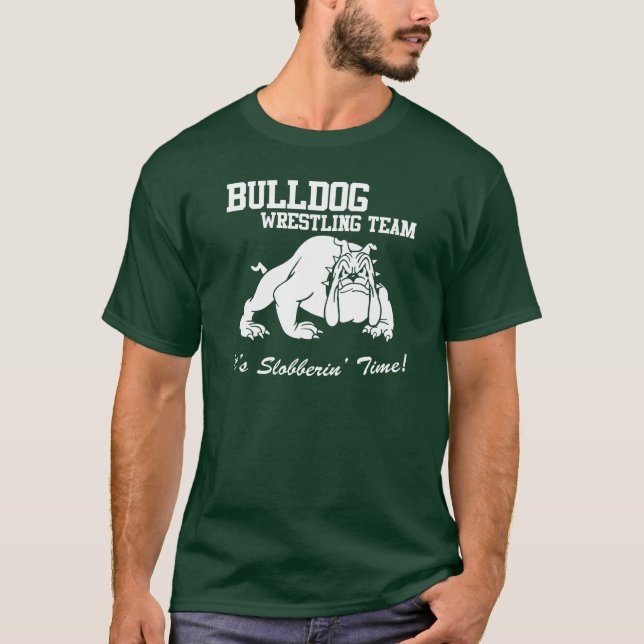 T-shirts Equipe de luta do buldogue (Frente)