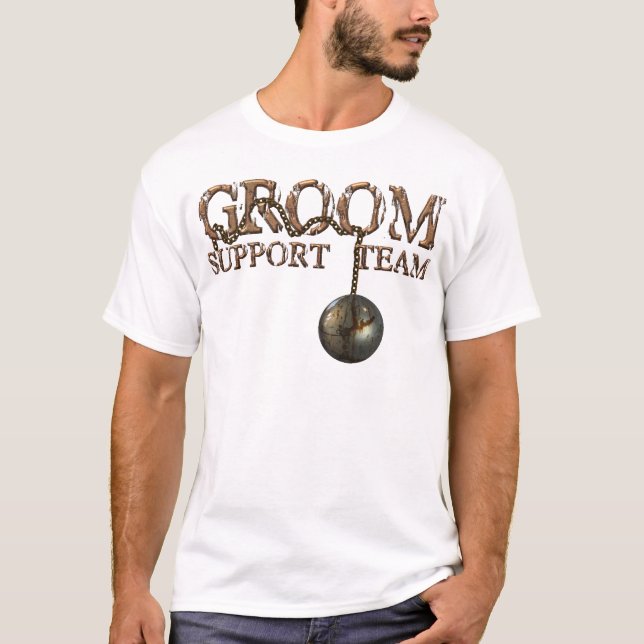 T-shirts Equipe de Suporte do Grupo de Ball and Chains (Frente)