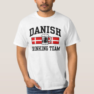 T-shirts Equipe dinamarquesa do bebendo